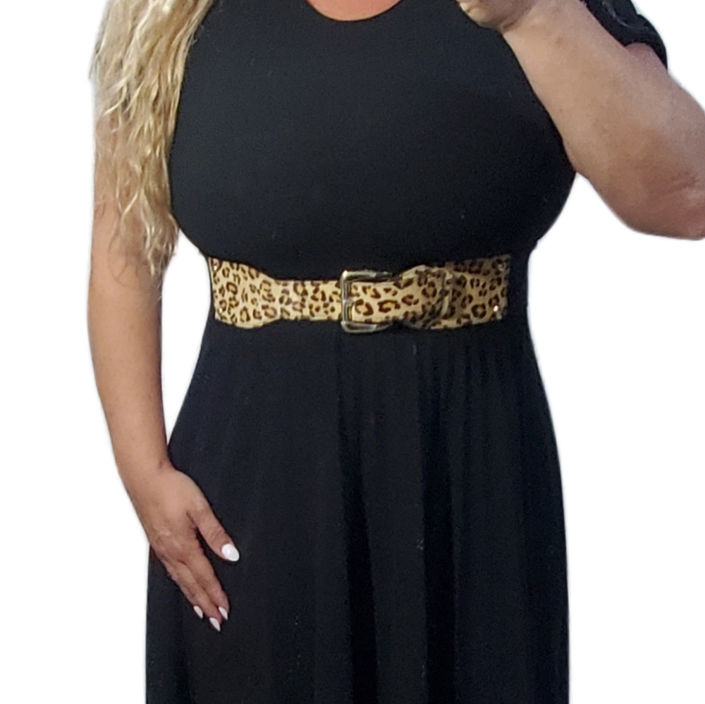 Express Leopard Print Belt